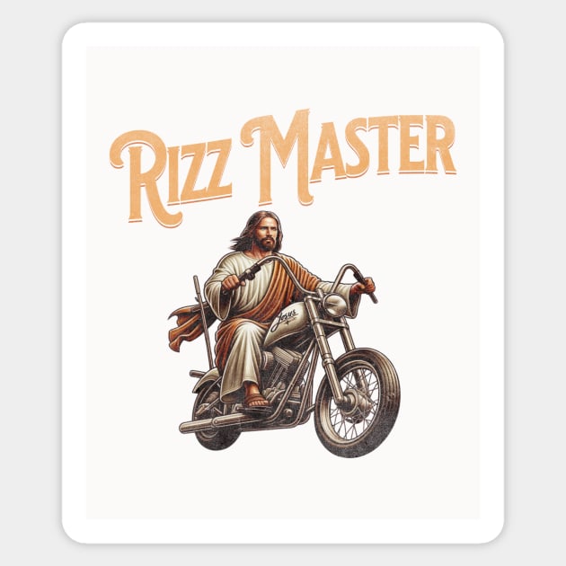 Rizz Master Jesus Christ is Rizzin' Funny Easter 2024 Tee He is Rizzin' Sticker by sarcasmandadulting